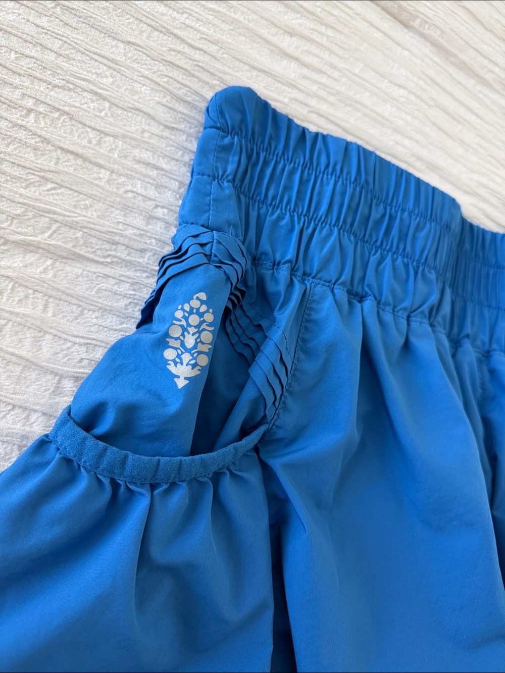 Free People Blue Athletic Ruffle Skort Shorts - Picture 3 of 5